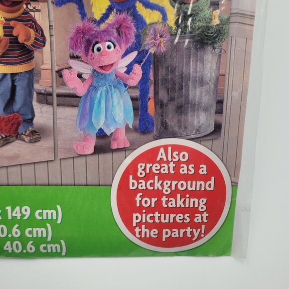 Sesame Street Birthday Scene Setter Wall Decorating 5pc Photo Background Kit NEW - Picture 4 of 7